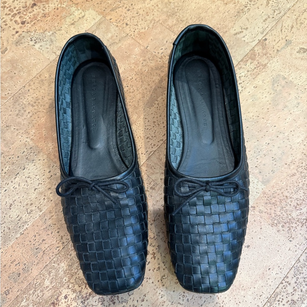 Freda Salvador Square Toe Woven Jada Ballet Flat 10